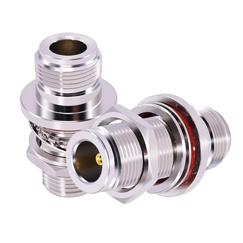 Conector Adaptador N Hembra a Hembra Coaxial 2Pzs miniatura 1