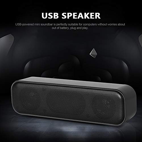 ZEYUAN Alimentado por USB Soundbar Desktop Speaker Computador com fio Caixa de som para TV Desktop L