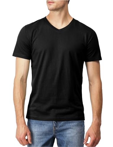 H2H Mens Slime Short Sleeve T-Shirts (V Neck/Crew Neck Multipack) Size XS to 3XL2