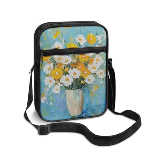 Little Messenger Bag Women's Lightweight Adjustable Strap Crossbody Purse with Zipper Pockets2