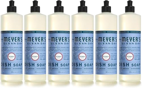 Image of MRS. MEYER'S CLEAN DAY Liquid Dish Soap, Bluebell, 16 fl. oz - Pack of 6