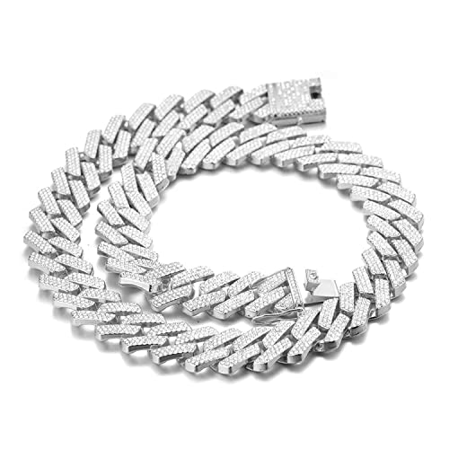 HALUKAKAH Diamante Catena d'oro per Uomo Iced