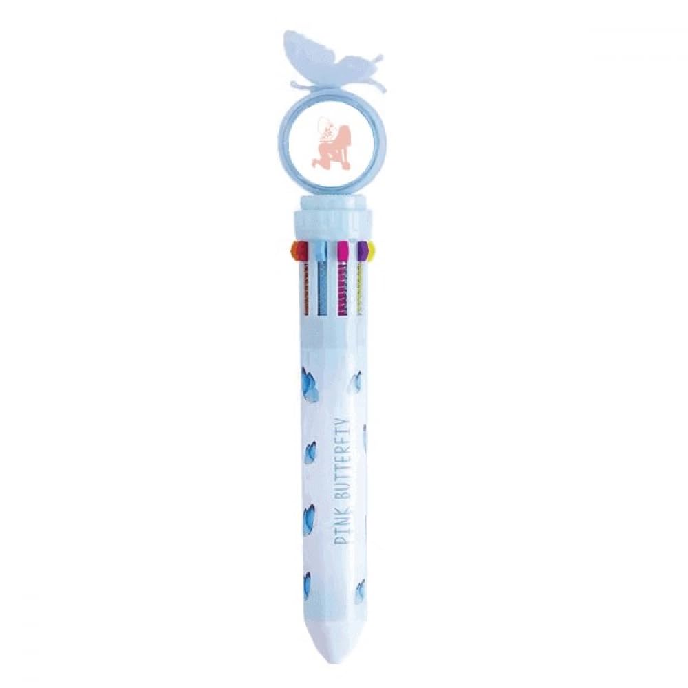 Stylo à bille rétractable multicolore Art Deco pour ne plus perdre vos capuchons au bureau - 4