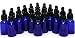 24, Cobalt blue, 15 ml (1/2 oz) Glass Bottles, with Glass Eye Droppers