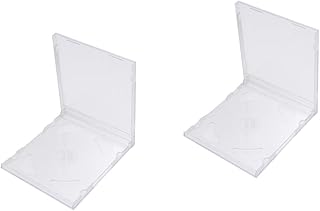 Veemoon 20 Peças Caixa De Disco De CD Transparente Capas De CD Transparente Capa De CD De Plástico Transparente Caixas De Joias Padrão Pacote De CD Mídia Caixa De Armazenamento De Vídeo