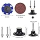 50 Stück Schleifscheiben Set, 2 Zoll Schleifscheiben Körnung 60, Schnellwechselscheiben mit 1/4 Zoll Scheiben Pad Halter, 2 Zoll 60mm Schleifscheiben Set, for Die Grinder Surface Prep Strip Grind