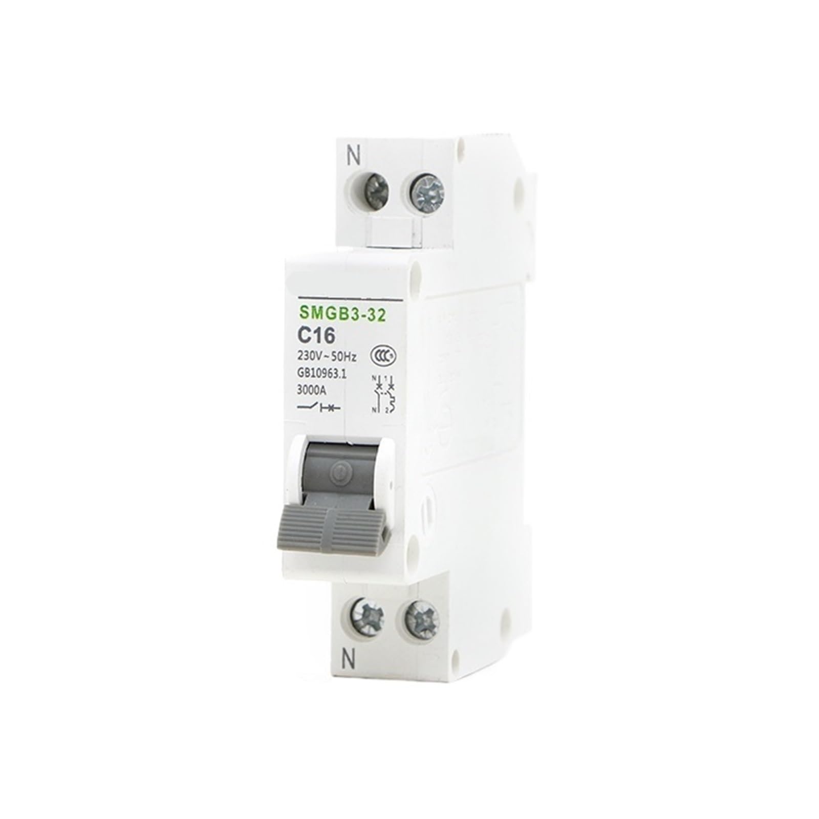 Disjoncteur DPN protection phase neutre 6A pour interrupteur d'air 230V