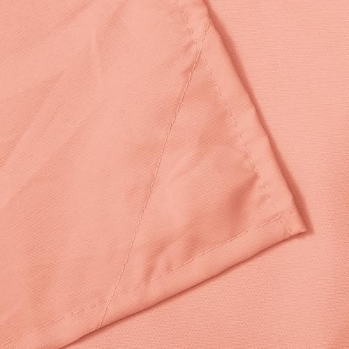 Image of N&Y HOME Fabric Shower Curtain or Liner with Magnets, Coral | Hotel Quality, Machine Washable, Water Repellent, Standard Size