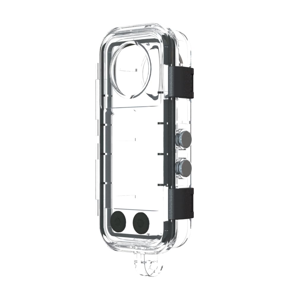 Funda de buceo para cámara de acción Insta360 X4, cubierta impermeable, cubierta subacuática, protector de 60 m, cámara deportiva, invisible de 360°, carcasa de buceo completo (PC)