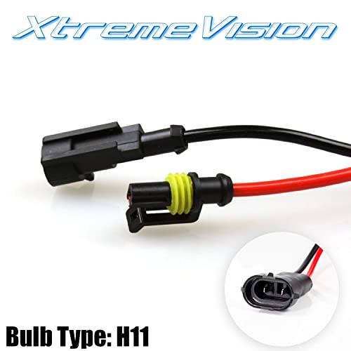 Xtremevision Hid Xenon Replacement Bulbs - H11 10000K - Dark Blue (1 Pair) #TOP3