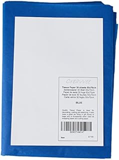 Creavvee Decoupage Tissue Paper 50x70 cm 30 Sheets Blue, E7164