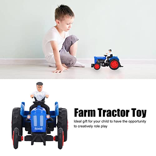 Bauernhof-Traktor-Spielzeug, kognitive Entwicklung, Kinderzimmer-Spielzeug, hören Sie auf, zu Hause zu Spielen! Blau – Bild 8