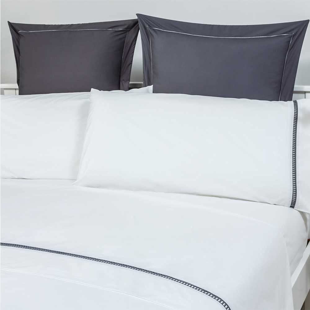 COTTON ARTean Juego sábanas Cama 105 Percal 200 Hilos VAINICA Blanco | Icluye 3 piezas: Encimera, 1 Funda de Almohada, Bajera Ajustable. Certificado OEKO-TEX