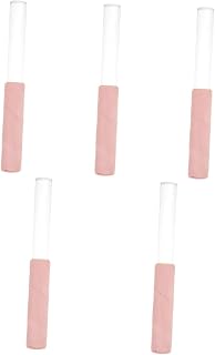 Toyvian 5 Piezas palo cuenco cristal instrumentos musicales organos musicales palo cuenco tibetano mazos cuencos sólido varilla acrílico cuenco musical rosa