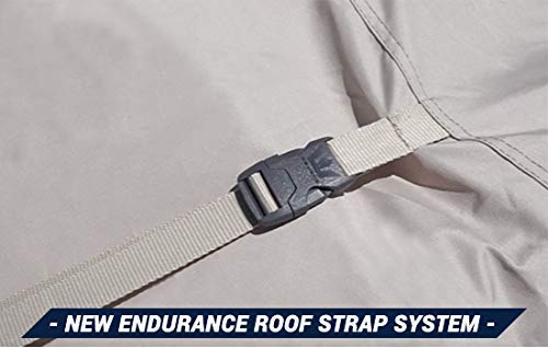 Eevelle Goldline Fifth 5Th Wheel Trailer Cover - Rv Cover - Waterproof, Heavy Duty, Uv Protection, Anti Rot - Tan - Gray #TOP4