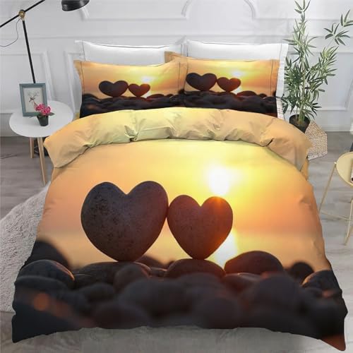 Housse de couette en microfibre douce 90x190 avec fermeture éclair pratique