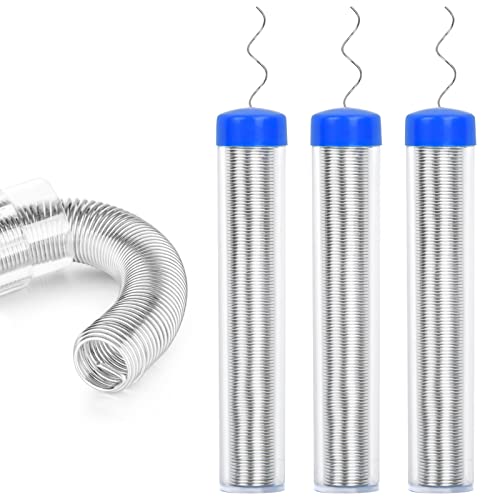 Colexy 3 Pièces Fil de Soudure, 0.8mm Etain a Souder Electronique, Portable Soudure Etain avec Noyau de Colophane, Fil Etain Soudure électronique, pour Le Soudure Électrique, 12g/pièce