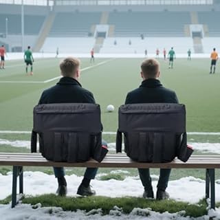 Double Heated Stadium Seats for Bleachers with Back Support, Portable and Lightweight Heated Bleacher Seat with Backrest, 6 Reclining Positions, 3 Levels of Heat for Outdoor Game Sports