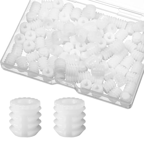 100 Stück Kunststoff Scharnierdübel 8,6 x 10 mm Scharnier Erweiterungsdübel Topfscharnierbefestigung für Die Reparatur Von Schrankmöbeln Positionierungsdübel Möbelbeschläge