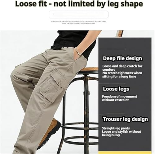 Flexrover - Ultra Comfort Flex Fit Cargo Pants, Flexrover Summer Comfort Elastic Waist Straight Leg Multi Pocket Cargo Pants2
