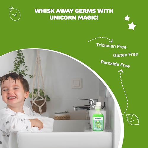 Image of SmiloShine Pack of 3 150 Milliliter Kids Mouthwash-Alcohol Free-For Fresh Breath & Protection Against Germs-Ages 3+ (Lemon Lime, Juicy Orange, Strawberry Flavour)