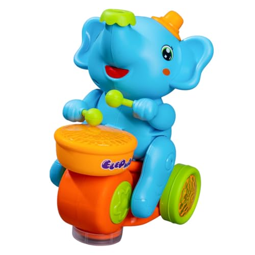 LYEAA Jouets de Voiture Rampante d'éléphant électrique Jouets de Balle en lévitation Jouet d'éléphant Musical Jouet interactif d'apprentissage précoce Jouet de Batteur d'éléphant de Marche m
