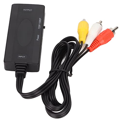 Conversor HDMI para RCA, Adaptador AV 3RCA Composto para HDMI para Xbox TV HDTV DVD, Cabo HDMI para