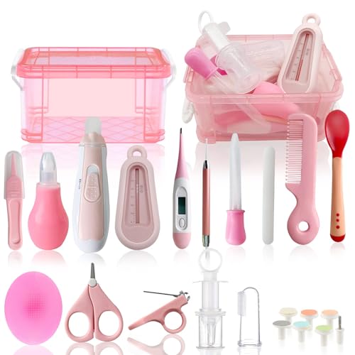Image of Baby Grooming Kit, 25 in 1 Baby Healthcare and Grooming Kit, Baby Electric Nail Trimmer Set Newborn Nursery Health Care Set for Newborn Infant Toddlers Boys Girls Shower Gifts (0-4 Years+)