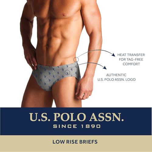 U.S. Polo Assn. Mens Underwear - Low Rise Briefs with Contour Pouch (14 Pack)2