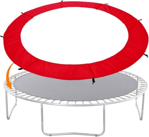 Acolchado para trampolín, Almohadilla Protectora para trampolín, colchoneta de Repuesto de Seguridad con Resorte para Exteriores, Cubierta Protectora Gruesa