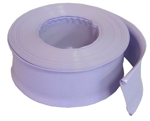 Sunsolar Standard Duty Backwash Hose - 1.5" Discharge Hose for Swimming Pool Filters - Pool Drain Hose for Inground & Above Ground Pools - Sturdy, Tough & Long Lasting - 50 Feet Long, Coral Blue