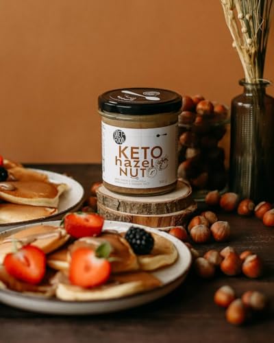 DIET-FOOD - Nuss Nougat Creme - Nuss Nougat Creme Ohne Palmöl - Ohne Zucker - Low Carb Schokocreme - Mit MCT-Öl 300g