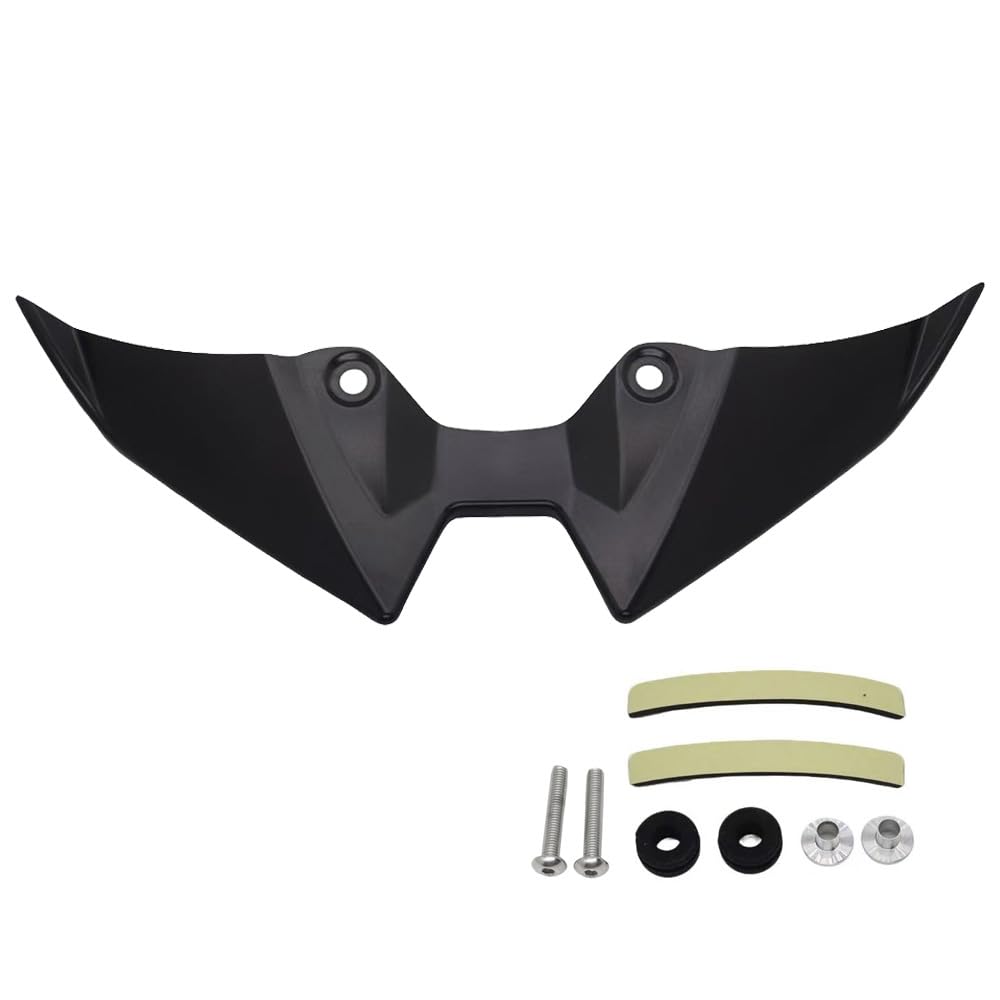 Spoiler anteriori per moto - Labbro anteriore - Copertura alettone Per Kawasaki Z900 e Z900SE dal 2025 in poi Alettoni aerodinamici per carenatura - Prolunga faro anteriore (Nero)