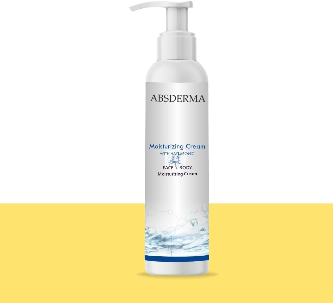 Moisturizing Cream with Hyaluronic Acid for Face and Body, 200ml, Non-greasy Formula, All Skin Types