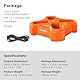 SMALLRIG Akkuladegerät für LP-E6NH mit PD-60W-Schnellladung, LED-Anzeige, 4-Kanal-Kamera-Akkuladegerät für Canon LP-E6NH Akku, orange(Batterien Nicht enthalten) – 4838