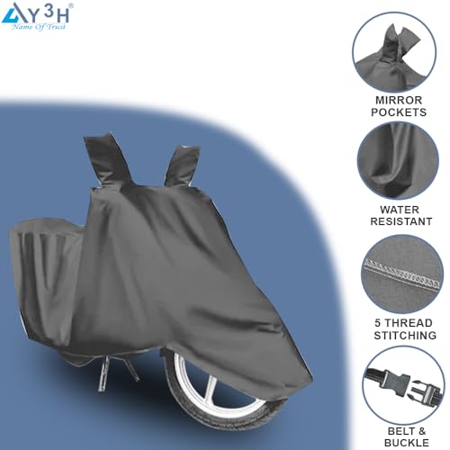 Image of Universal Bike Cover for Rain, UV Protect, Dustproof & Water Resistant | All Weather Protection Two Wheeler Covers Upto 125cc