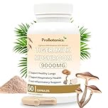 Organic Tiger Milk Mushroom for Lungs | Lignosus Rhinocerus 900mg Per Serving (10:1 Extract Equiv. to 9000mg) Potent Mushroom Supplement | Supports Lung Cleanse & Respiratory Health - 60 Capsules