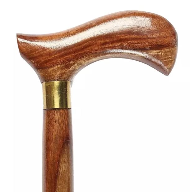 RCSP Walking Stick for Men/Women/Old People (36 Inch) | Wooden Craft Walking Stick with Antique Design | Walking Cane for Men and Women Wooden (SHEESHAM)