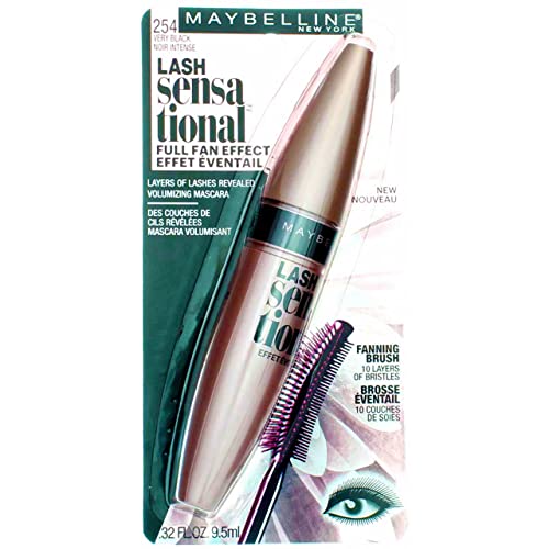 Maybelline Lash Sensational Full Fan Effect Volume Washable Mascara - 01 Very Black by Maybelline - Image 2