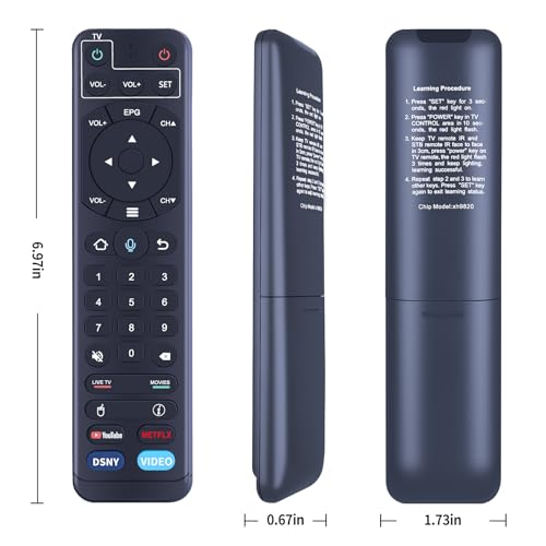 V2 Pro Voice Remote Control Replacement Compatible for vSeeBox V1 / V2 / Elite/Max, Replacement for OctaStream Elite Max Latest Technology Android TV Box 2023 by WDZP - Used condition - Image 8