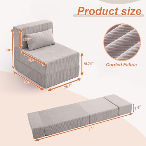 Estevo Folding Sofa Bed - Image 4