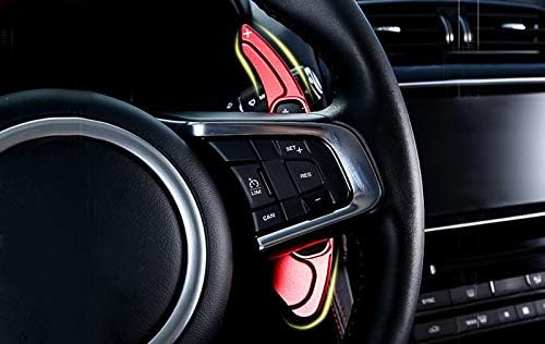 ITrims for Land Rover Discovery Sport 15-18 / for Discovery 4 LR4 10-15 / for LR2 Freelander 2 (L359) 10-16 / for Discovery 5 L462 17-18 Car Steering Wheel Paddle Shifters DSG Extensions Cover Red