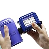 [Compatible con más de 10 superficies imprimibles]---Esta impresora de marcado electrónico imprime directamente texto, números, códigos QR, códigos de barras, fechas de producción y marcas de tiempo en papel, paneles, cajas de cartón, piedra, tuberías, cables, metal, vidrio, plástico, tela y más. Logra una impresión completa de 360 grados. Altura de impresión ajustable de 2 a 12,7 mm con 100 cm de longitud. Admite la configuración de la interfaz en inglés.