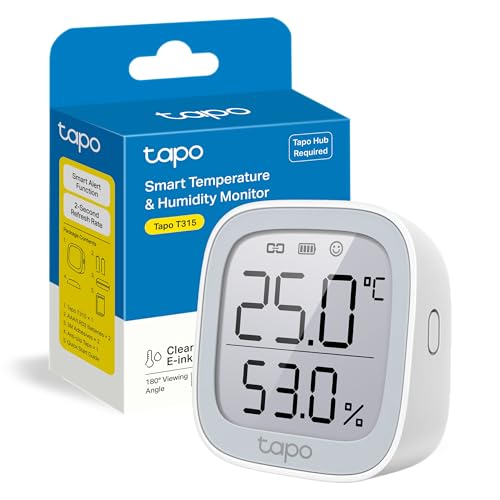 Tapo Monitor de Temperatura y Humedad, Alta precisión,