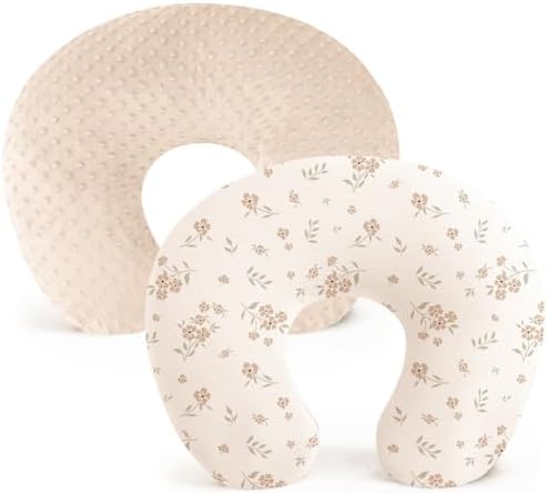 Konssy 2 Pack Nursing Pillow Covers, Soft Covers for Breastfeeding Pillows