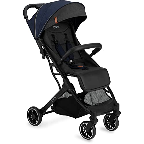 MOMI ESTELLE Kinderwagen für Kinder ab 6 Monat bis zu max. Körpergewicht von 15 kg, H105 x B51 x T75 cm, klappbar auf die Maße H65 x B51 x T21 cm, Gewicht 7, 5 kg, 5-Punkt-Sicherheitsgurt