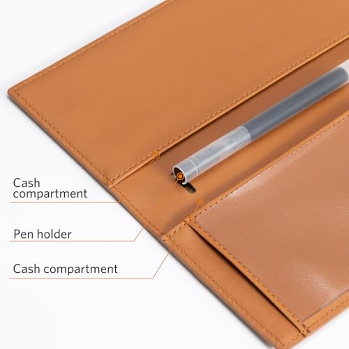 Image of CoBak Checkbook Cover for Women & Men - PU Leather Case with RFID Blocking | Classic Design Check Book Holder for Personal and Business
