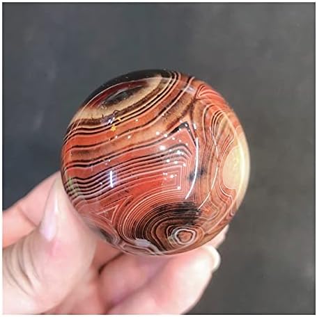 Health & Household Natural Crystal Quartz Sardonyx Silk Agate Sphere Ball Energy Reiki Stone Home Office Aquarium Decoration Accessories Gemstone (Size : 5-5.5cm)