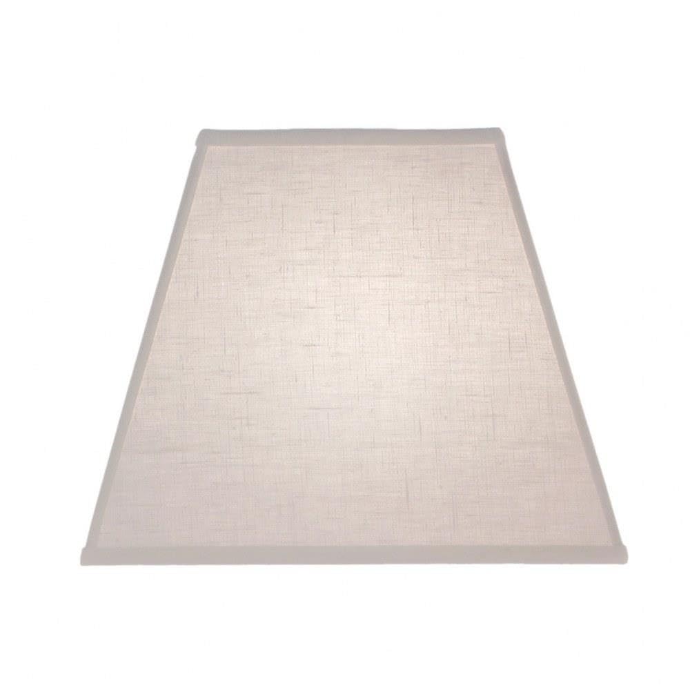Stiffel ST121 Accessory - 9x16x14 Inch Tapered Square Lamp Shade, Cream Aberdeen Finish