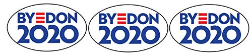Joe BYEDON 2020 4-Inch Political Bumper Sticker Pack of 3, Bold Anti-Trump Design, Durable Weatherproof Vinyl, Ideal for Cars, Laptops, and More, Funny Political Humor Collectible